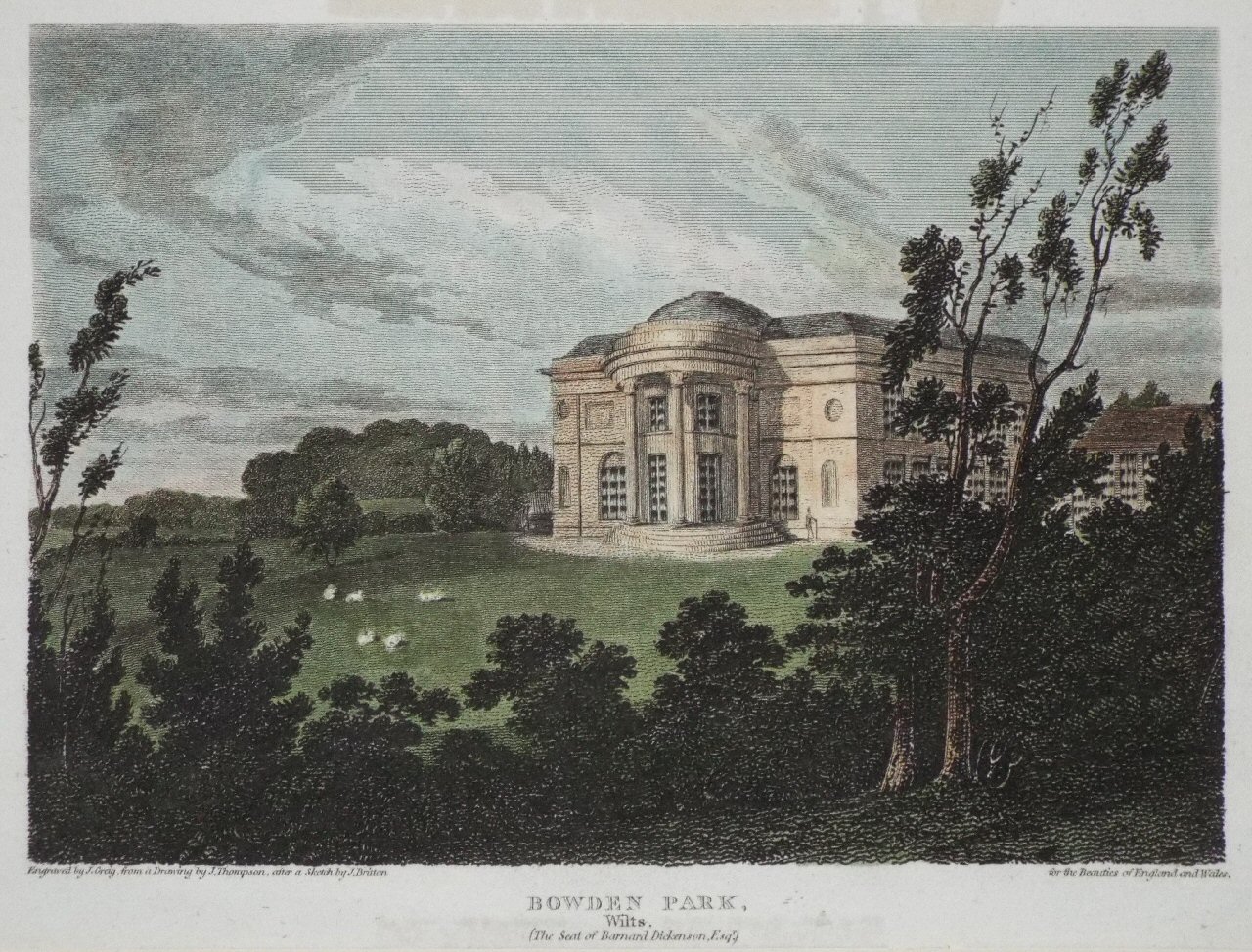 Print - Bowden Park, Wilts. (The Seat of Barnard Dickenson Esqr.) - Greig